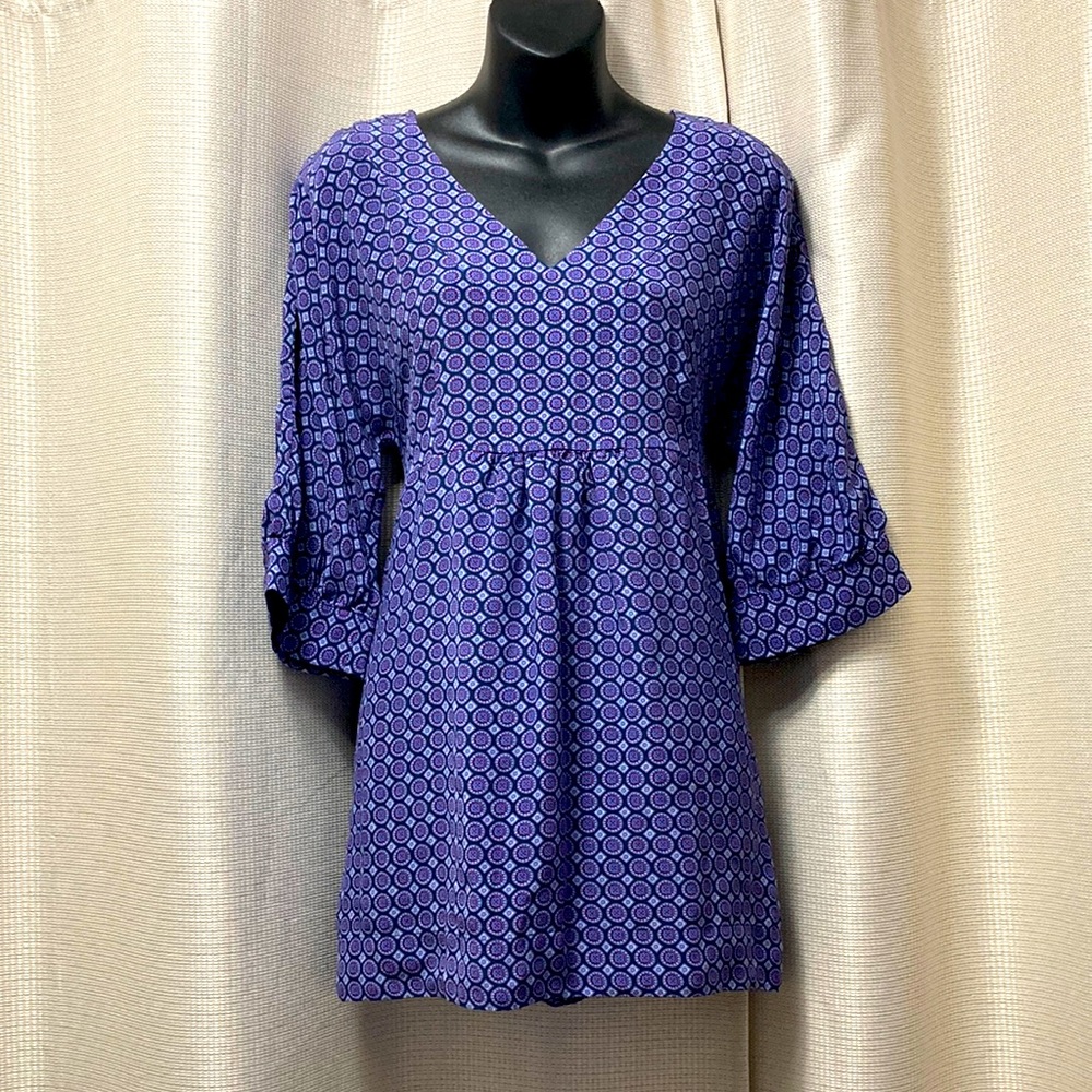 NWOT Banana Republic silk long sleeved mini dress/flowy top